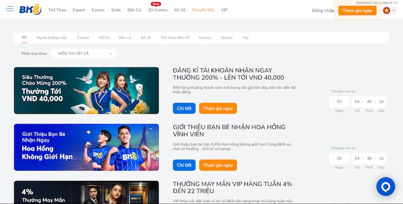 Tổng hợp các khuyến mãi hot nhất